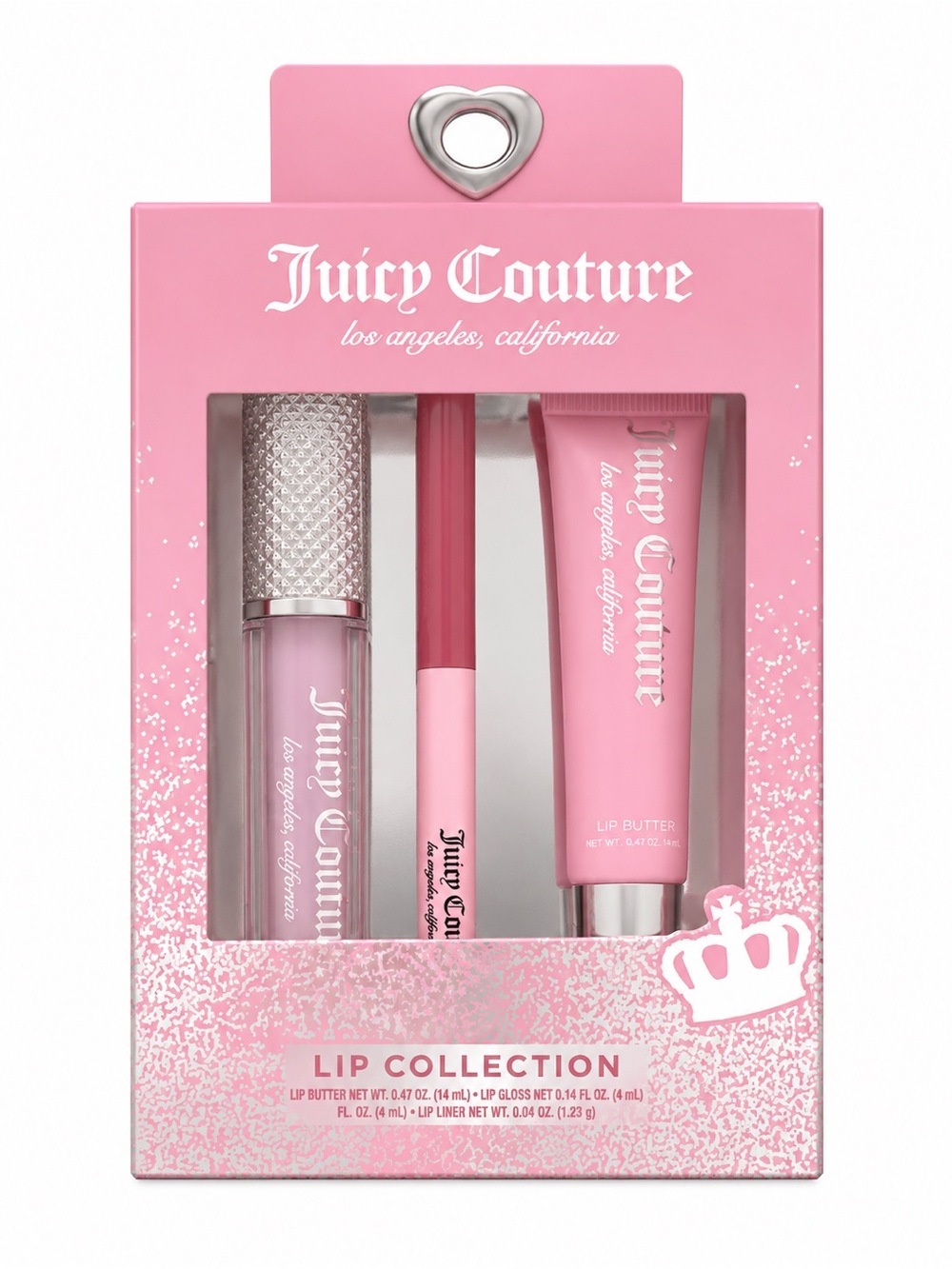 Juicy Couture Pink Lip Collection – Gloss, Butter & Liner Set